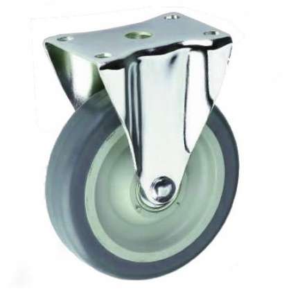 ROATA FURCA FIXA, TPR GRI - 125 x 31 MM