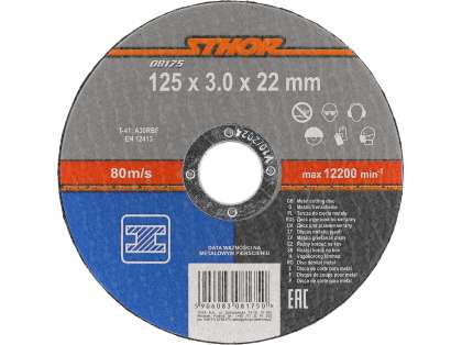 Disc Debitat Metale 125x3x22.2mm, Sthor