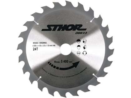 Disc Circular Pentru Lemn 250x30x3.0mm T24