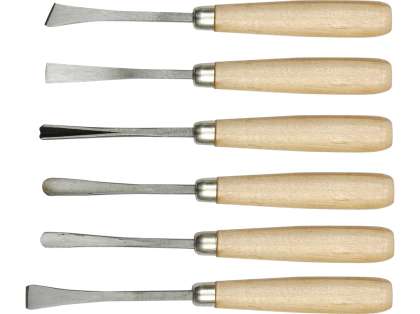 Set 6 DalȚi MÂner Lemn