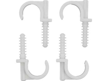 Set 4 Cleme Simple Cu Montare Rapidă, Pentru Țevi 25Mm