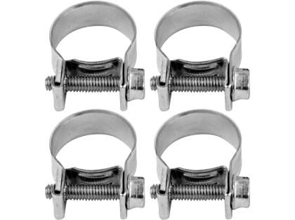 Set 4 Cleme Zincate Cu Șurub, 16-18/9Mm