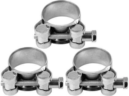 Set 3 Cleme Zincate Cu Șurub, 29-31/2''0Mm