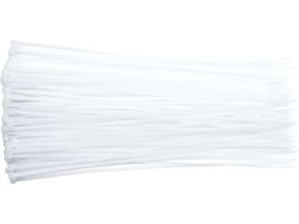 Coliere Plastic 200x4.8mm, 100 Buc, Alb