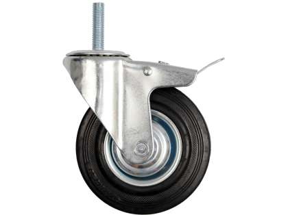 Roată Pivotantă Cu Filet Și Frână 100/30Mm