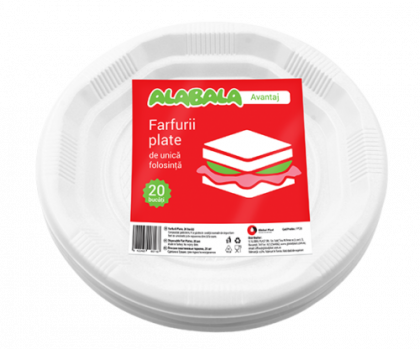 Alabala Farfurii unica folosinta plate 20/set