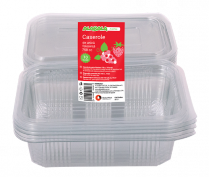 Alabala Caserola cu capac 750cc 10/set