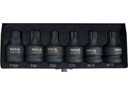Set BiȚi Torx / Spline, 6 Buc, 3/4''