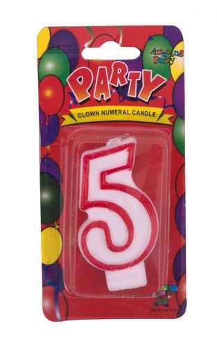 Lumanare aniversare cifra 6