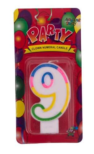 Lumanare aniversare color cifra 4