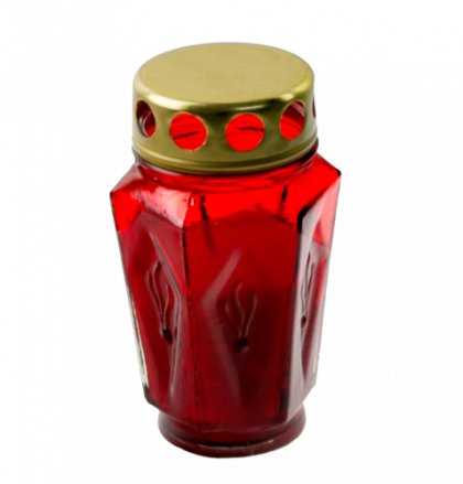 Candela sticla TIP215 cu capac timp de ardere 36 h