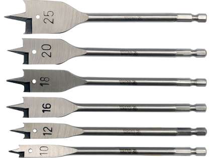 Set Burghie Plate Pentru Lemn 10-25, 6 Buc