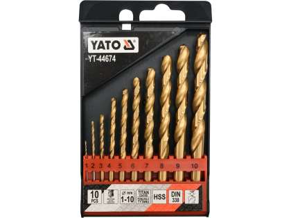 Set Burghie Metal Hss-Tin 1-10Mm, 10 Buc