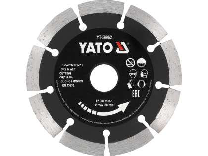 Disc Diamantat Segmentat, 125x22.2x2mm