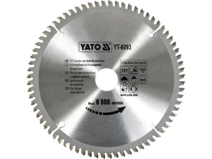 Disc Fierăstrău Circular Pentru Aluminiu 210X30X72Mm