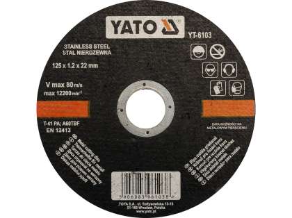 Disc Tăiat Metal/Inox 125X1,2X22Mm