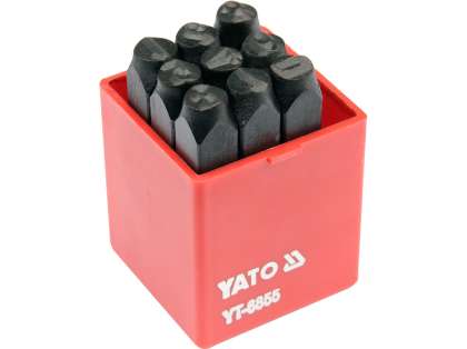 Poansoane Cifre 0-9, 9 Buc, 8mm