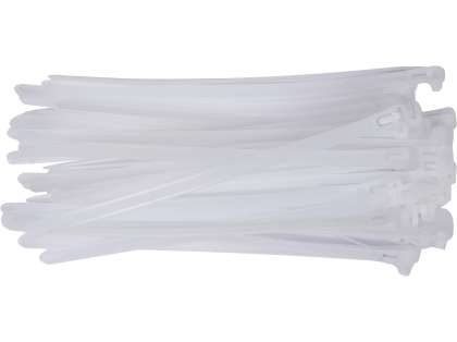 Colier Plastic Reutilizabil 7,6X200Mm 50 Buc, Alb