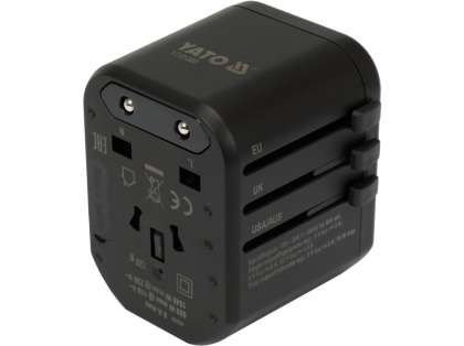Adaptor Universal De Călătorie, 1 Port Usb + 1 Port Usb-C