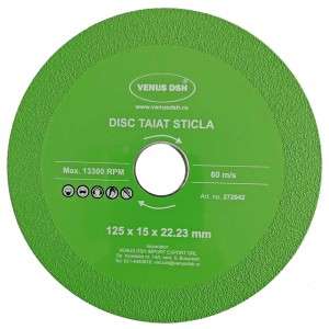 Disc Taiat Sticla - 125X15X22.23 Mm