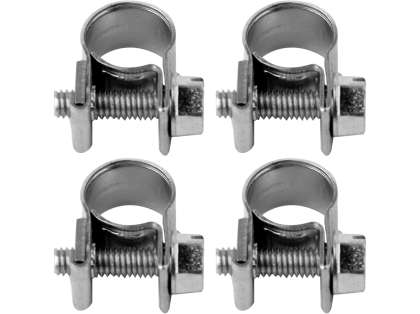 Set 4 Cleme Zincate Cu Șurub, 14-16/9Mm