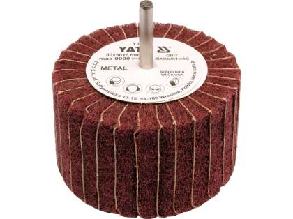 Perie Abrazivă Circulară Cu Tijă 80X50X6Mm, P150