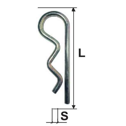 Siguranta Splint Arcuita 5.0mm / 100mm