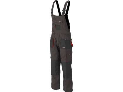 Pantaloni De Lucru Cu Pieptar, Basalt, Mărimea Xl