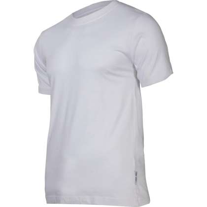 Tricou Bumbac Elastic / Alb - Xl