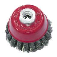 Perie Sarma Impletita Tip Cupa Cu Filet 100mm