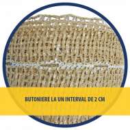 PLASA UMBRIRE 1.5 x  10 M, MARO-ALB, 80 g/mp