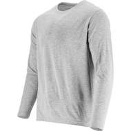 Tricou Bumbac Subtire Cu Maneca Lunga / Gri - Xl