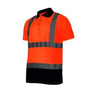 Tricou Reflectorizant Polo / Portocaliu - 2xl