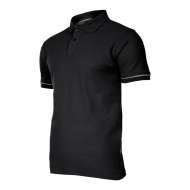 Tricou Bumbac Polo / Negru - 2xl