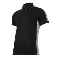 Tricou Bumbac Polo Multicolor / Negru-gri - M