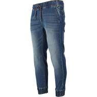 Pantalon Tip-blugi Elastic Cu Snur Si Mansete - 3xl