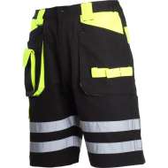 Pantalon Scurt Cu Reflectorizant Negru-verde - L