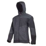 Jacheta Elastica Tip-sherpa Cu Gluga / Negru - Xl