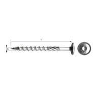 Suruburi Cu Cap Torx Torbante T30 6x140mm, 100/set