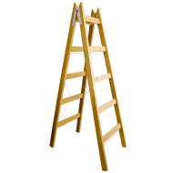 Scara Lemn Dubla Cu Lant Sustinere 220cm / 6 Trepte