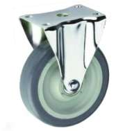 Roata Furca Fixa, Tpr Gri -  75 X 32 Mm