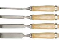 Set 4 Dalți 6-24Mm, Mâner Lemn