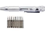 Set Șurubelniță Metalică Cu Biți, 10 Piese