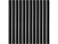 Set 12 Buc Batoane Plastic, 7,2X100Mm, Negru