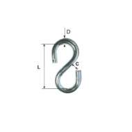 Carlig Zincat Fara Inel 4mm / 4x32mm