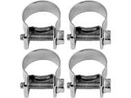 Set 4 Cleme Zincate Cu Șurub, 16-18/9Mm