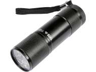Lanternă Din Aluminiu, 9 Led, Negru