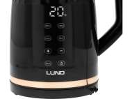 Fierbător Electric 1,7L, Controlul Temperaturii, Negru