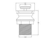 Ventil Click-Clack Pt Lavoar, G5/4, Pvc