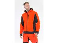 Jacheta Fleece Cu Gluga Sarna Rosie Xl